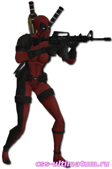 Скин Lady DeadPool для Cs Source Скин Lady DeadPool для Cs Source