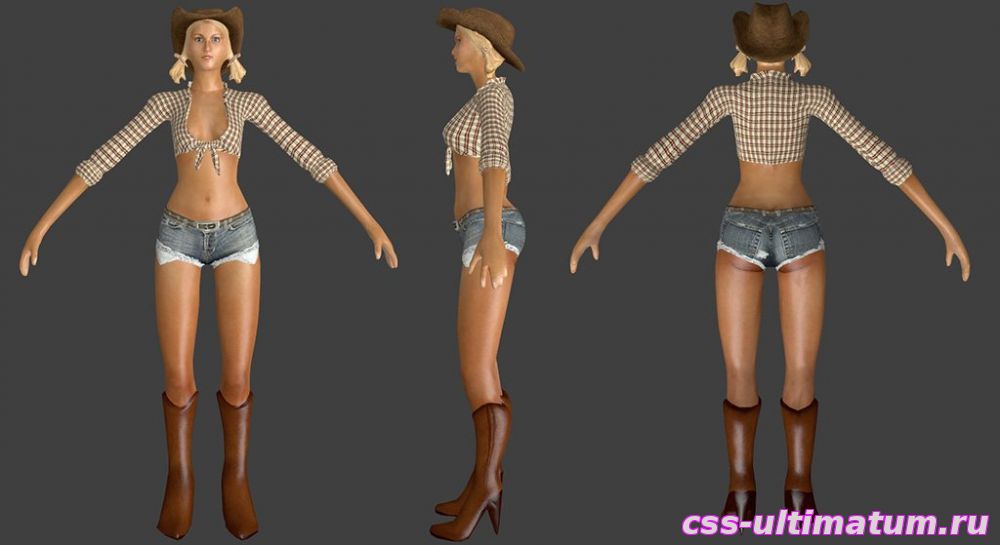 Скин Cowgirl для Cs Source Скин Cowgirl для Cs Source