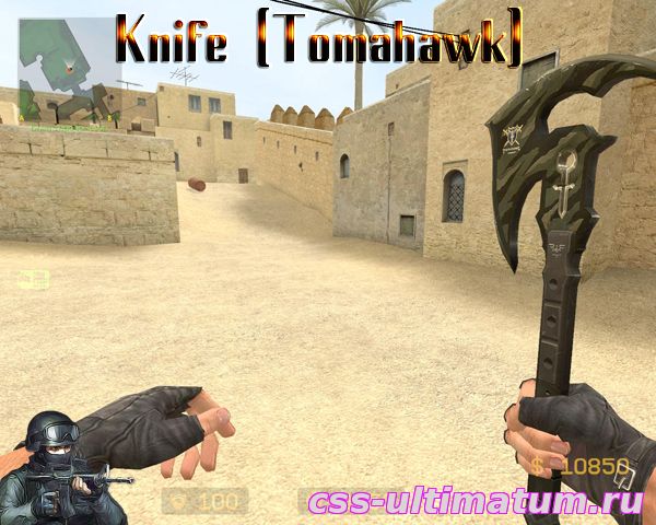 Модель Knife Tomahawk для Cs Source