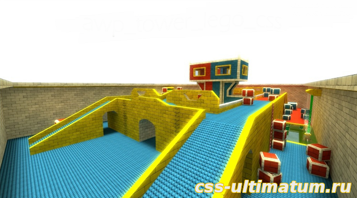 Карта awp_tower_lego_css для Cs Source Карта awp_tower_lego_css для Cs Source