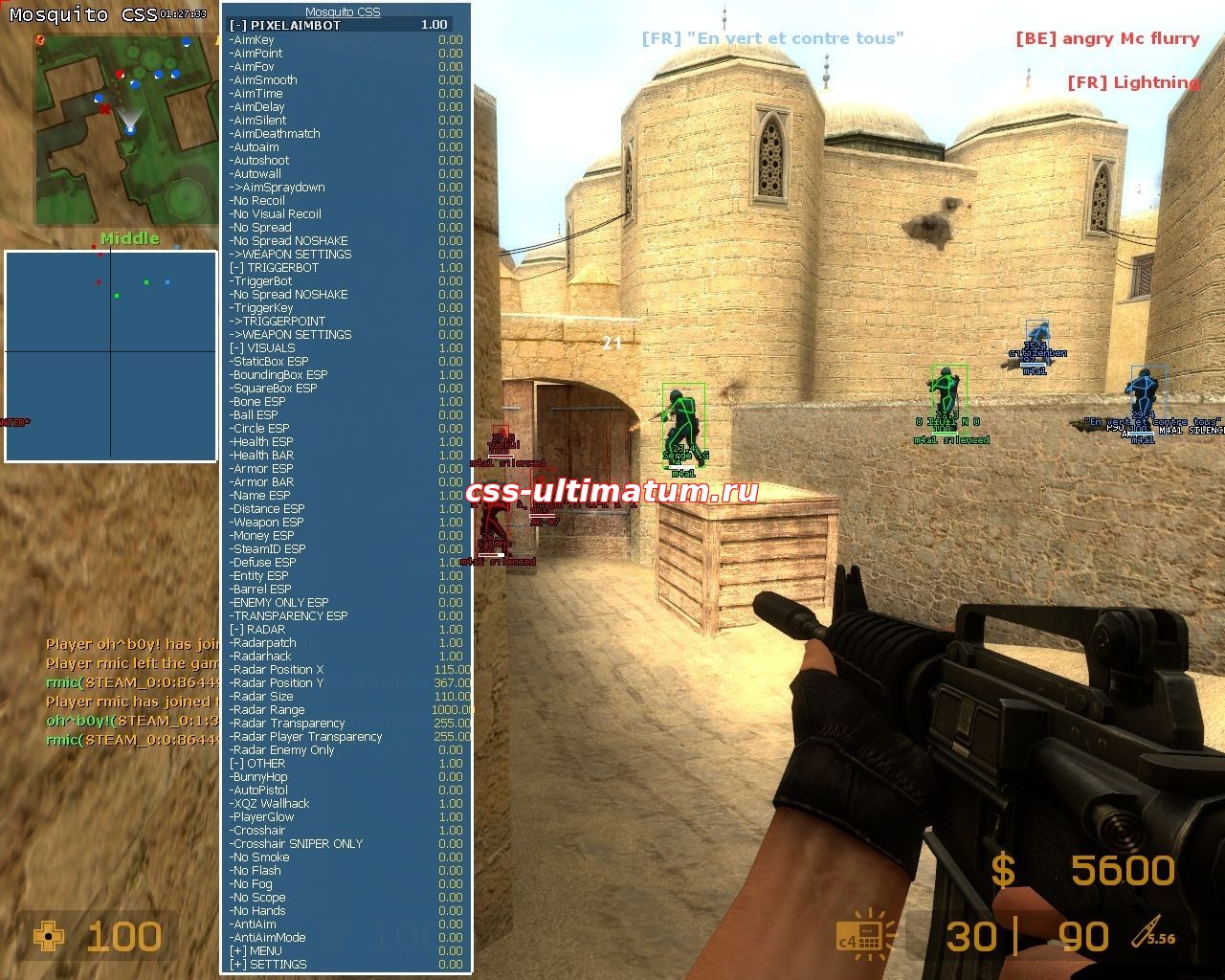 MULTI HACK для CSS V84 [NO STEAM] - Читы для CSS v84