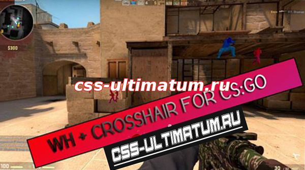 Чит для CS: GO - Pub Chams (WH) Crosshair