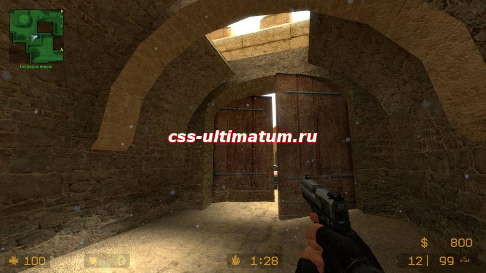 Снег  падающие снежинки на сервер css