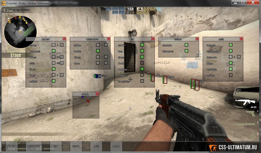 Чит MonsterHack для CS:GO Чит MonsterHack для CS:GO