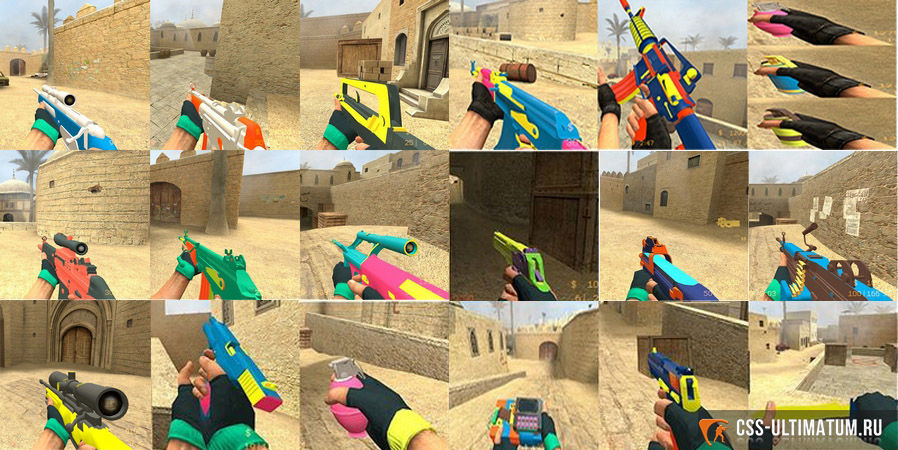 Пак Пластикового оружия для CS:S