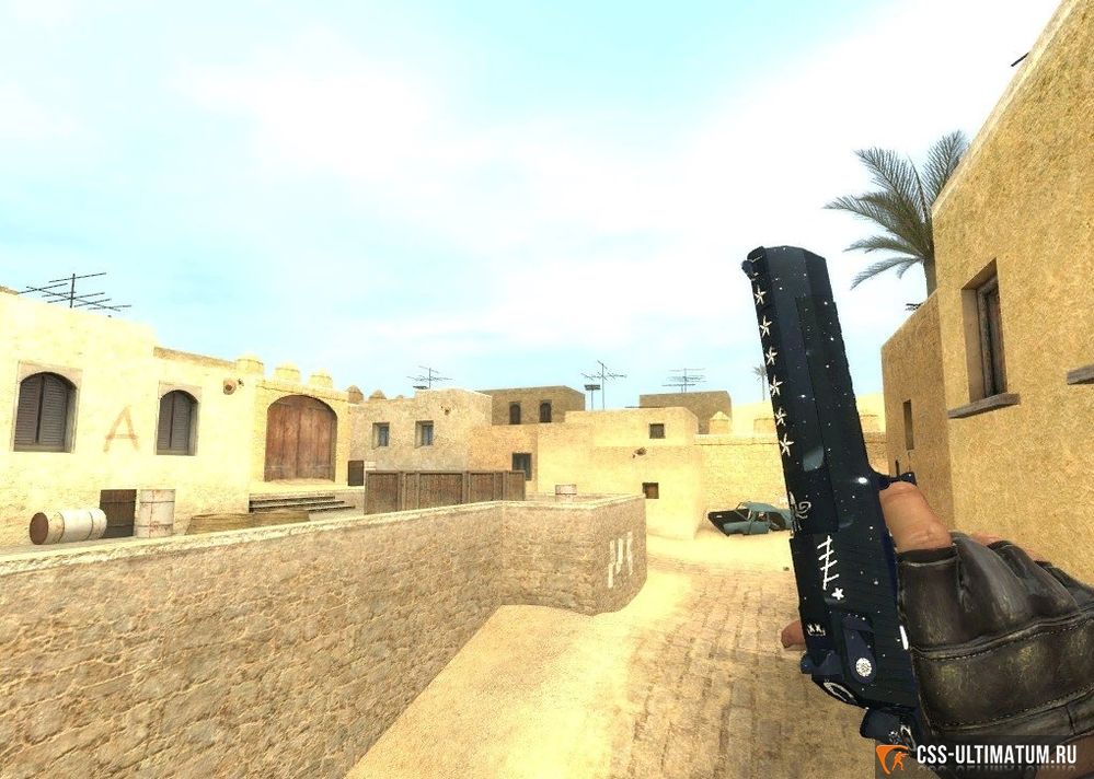 Модель Desert Eagle - Six Stars of Skull (CT arms) для CSS