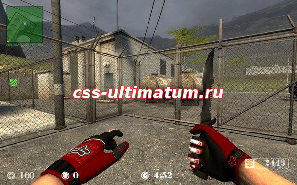 Красные перчатки для CS Source